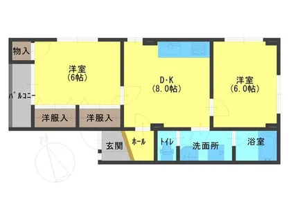 宝塚サンロイヤル【3階】の間取り