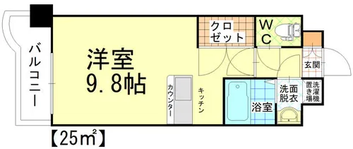 アピアランス到津【8階】の間取り