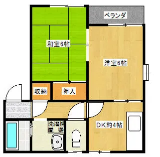ガーデンセトルB【1階】の間取り