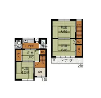 兵庫県神戸市須磨区大黒町2丁目【一戸建】の間取り