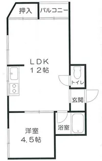 マンション青山台【302号室】の間取り