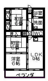 NO6山一ビル【5階】の間取り
