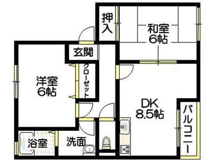 サンガーデン浄泉(B)【1階】の間取り