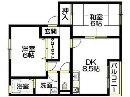 サンガーデン浄泉(B)【1階】の間取り