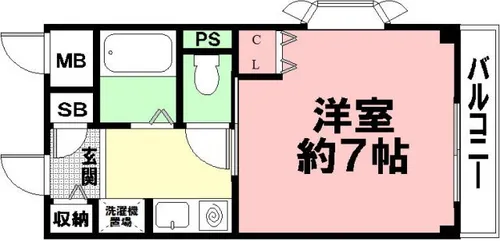 兵庫県神戸市灘区泉通6丁目【マンション】の間取り