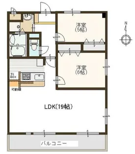 ファンド香呂【2階】の間取り