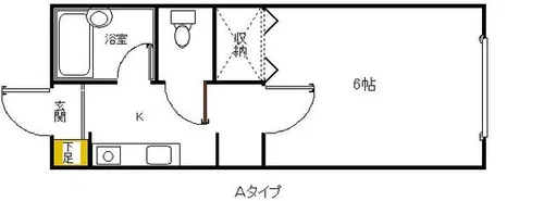 フローレス唐原【103号室】の間取り