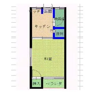 ビレッジ久栄【206号室】の間取り