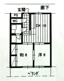 和歌山県和歌山市六十谷【マンション】の間取り