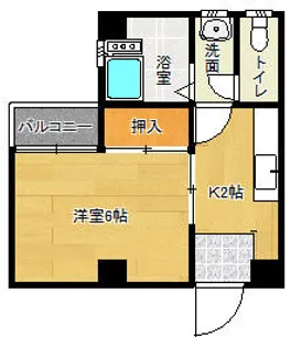 鬼鞍ビル【305号室】の間取り