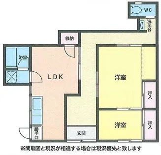 福岡県北九州市門司区大里本町3丁目【一戸建】の間取り