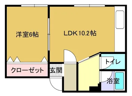 住吉アパート【202号室】の間取り