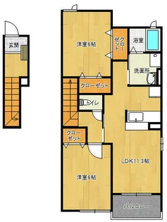 グレイスフル弐番館【2階】の間取り