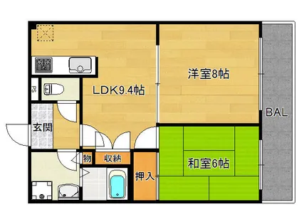 ALCAZAR (アルカサール)【3階】の間取り