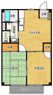 グリーンコーポラスⅡ【201号室】の間取り