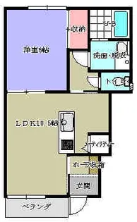 コンフォート秋桜【102号室】の間取り
