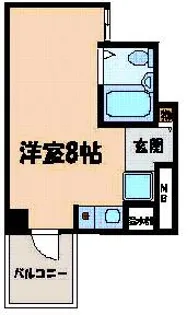 fビル新栄Ⅰ【3B号室】の間取り