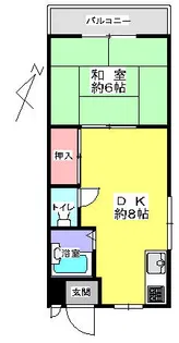 サンハイムいずみ【203号室】の間取り