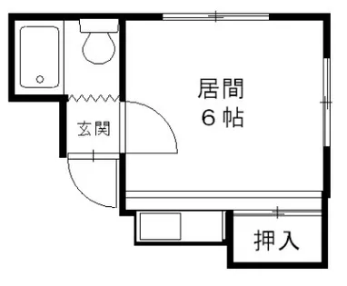 はまなすコーポ2号館【1階】の間取り