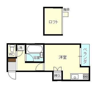 クレッシェンド西南【204号室】の間取り