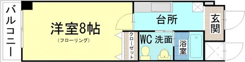 マーベラス下到津【3階】の間取り