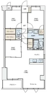 LEON篠崎【1階】の間取り
