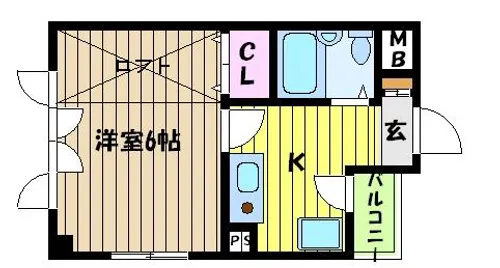 兵庫県神戸市灘区篠原本町3丁目【マンション】の間取り