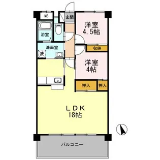 ロゼオ パラッツオ【1階】の間取り