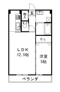 メゾンアイ本陣【203号室】の間取り