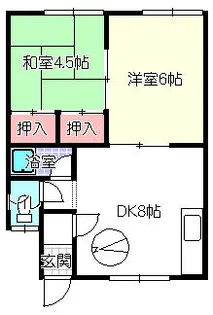 パークハイツ【201号室】の間取り