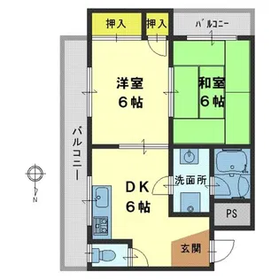 メゾン深野【4-C号室】の間取り