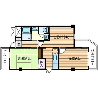 大阪府吹田市五月が丘南【マンション】の間取り