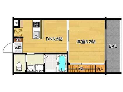 HINOMOTO SHUGOJYUTAKU(日の下集合住宅)【1階】の間取り