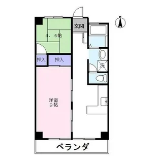 春日井シャトー【502号室】の間取り