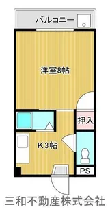 森田ビル【302号室】の間取り