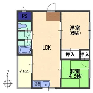 桜井ハイツ【2階】の間取り
