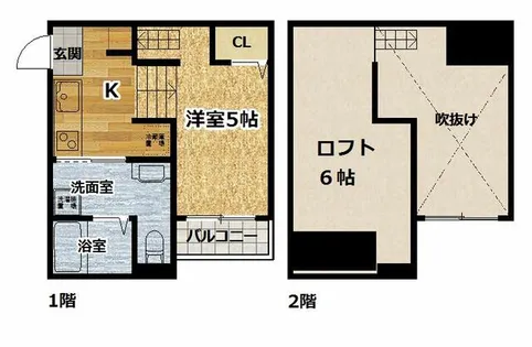 リーフコート桃山【1階】の間取り