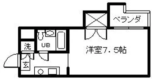 カティーⅡ【202号室】の間取り