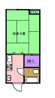 キャッスルハイツ【105号室】の間取り