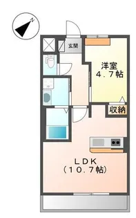 カーサ・ビアンカ【1階】の間取り