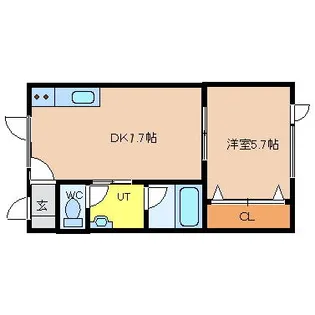 ハイツいと【202号室】の間取り