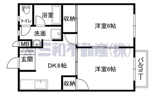 ハイツ大谷Ⅰ【203号室】の間取り