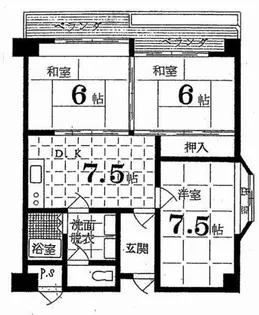 コンフォート北澤【211号室】の間取り