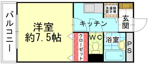 シャルム明石Ⅲ【3階】の間取り