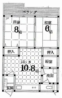 ドマーレ服部【2階】の間取り