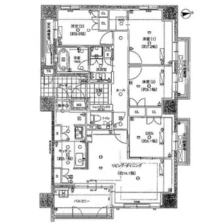 グランドメゾン高取参番館【4階】の間取り