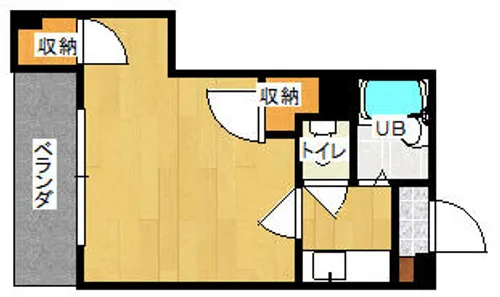 第1サンピア【207号室】の間取り