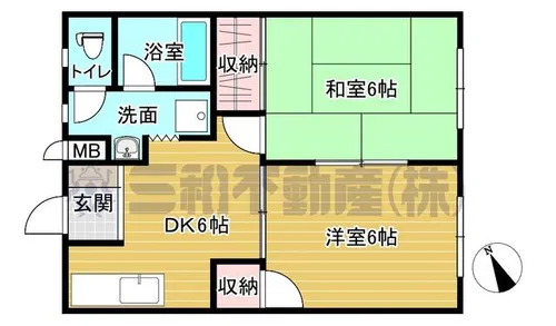 ハイツ大谷Ⅰ【103号室】の間取り