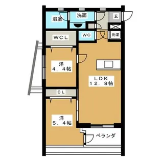 SK BUILDING-9【S201号室】の間取り