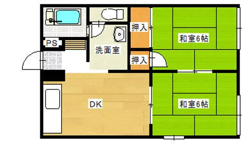 タウニィ花田【2階】の間取り
